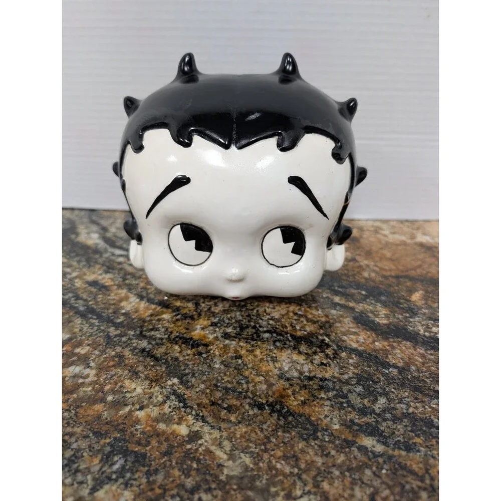 Vintage Betty Boop Ceramic Cookie Jar Lid By Benjamin Medwin INC. NY 1995